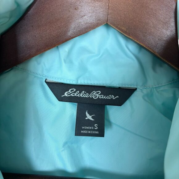 Eddie Bauer Blue Full Zip Sleeveless Down Puffer Vest Women's Small - Picture 2 of 8